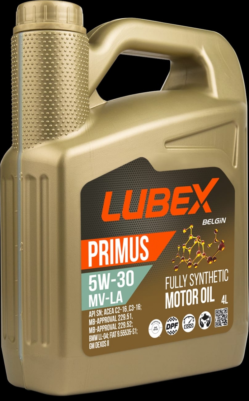 Моторное масло LUBEX PRIMUS MV-LA 5W-30 4л