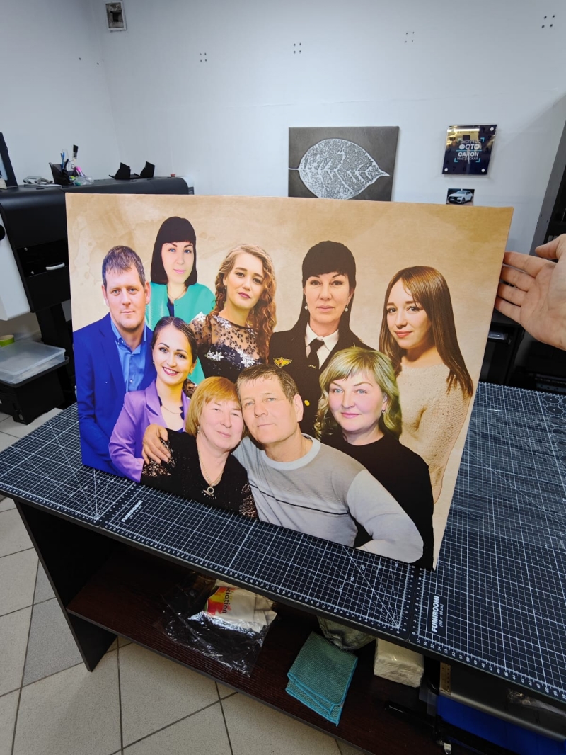 Печать на холсте с подрамником